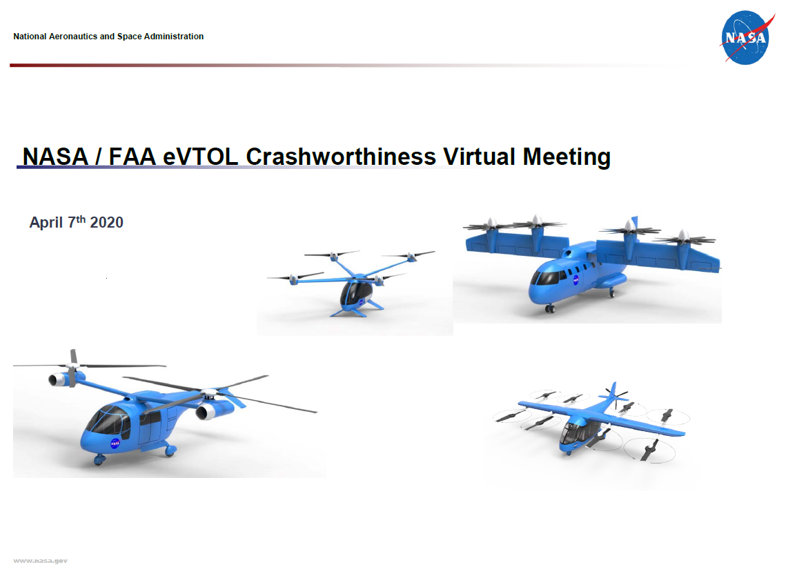 NASA eVTOL concept illustration — the general class of aircraft ePlane's e200X belongs to.