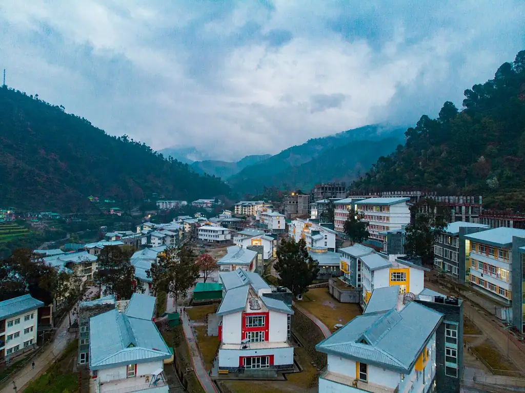 IIT Mandi North Campus hostels in cloud after rain