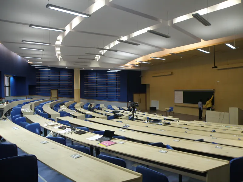 A large tiered lecture hall in IIT Bombay's Lecture Hall Complex