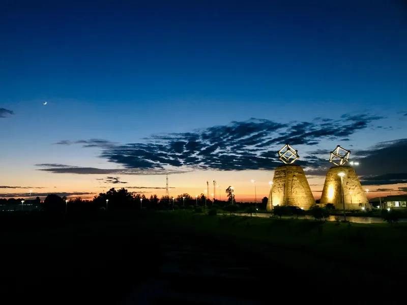 Main gate of IIT Ropar at dusk
