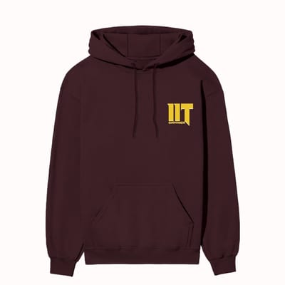 Legacy Crimson hoodies for IIT Gandhinagar